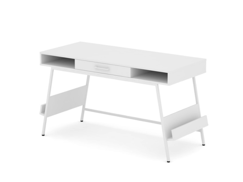 Стол для домашнего кабинета Daisy с ящиком 145x60x78 см, цвет: белый